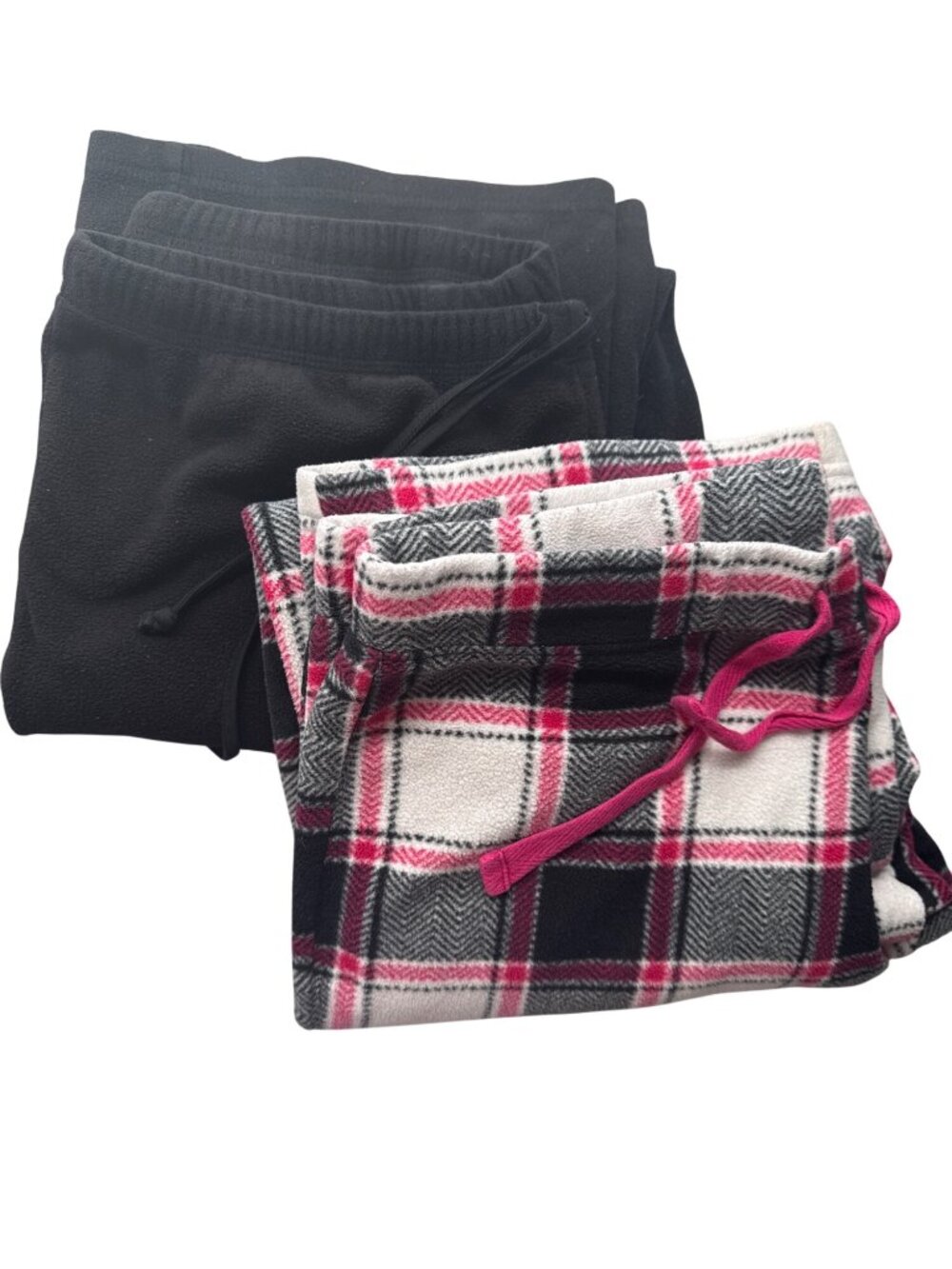 Old Navy Intimates Y2K Pink Black Plaid Fleece Pajama Pants Lounge Cozy M
